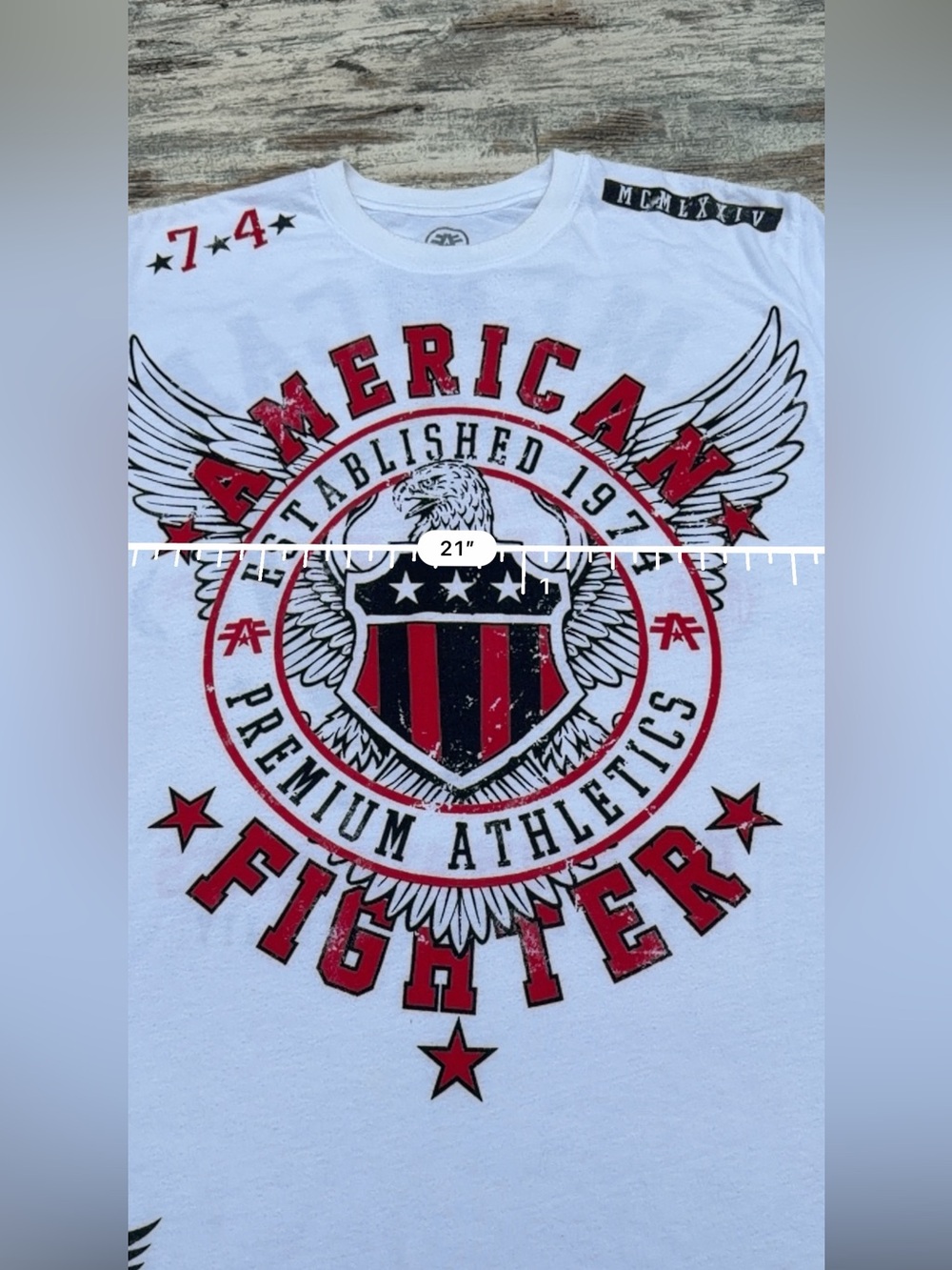 Affliction Bold and Vibrant American Customs Men's Tee Shirt His Size Large - Picture 3 of 10